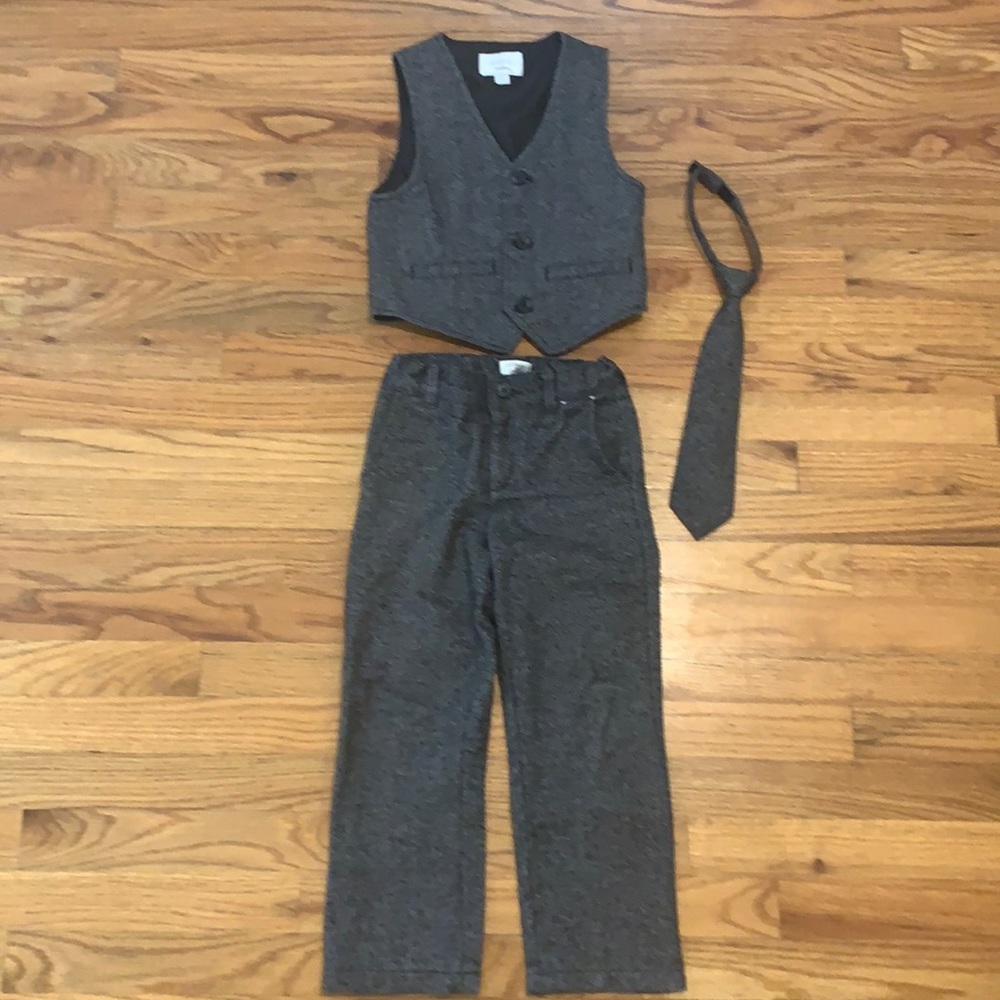 Gray tweed 2 piece suit